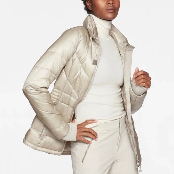 Athleta Banner Peak Down Jacket, Dove Grey - Picture 1 of 7